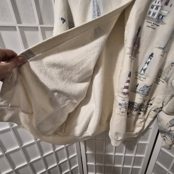 Vintage 90s Light House Sweater Sz XL - Picture 7 of 13